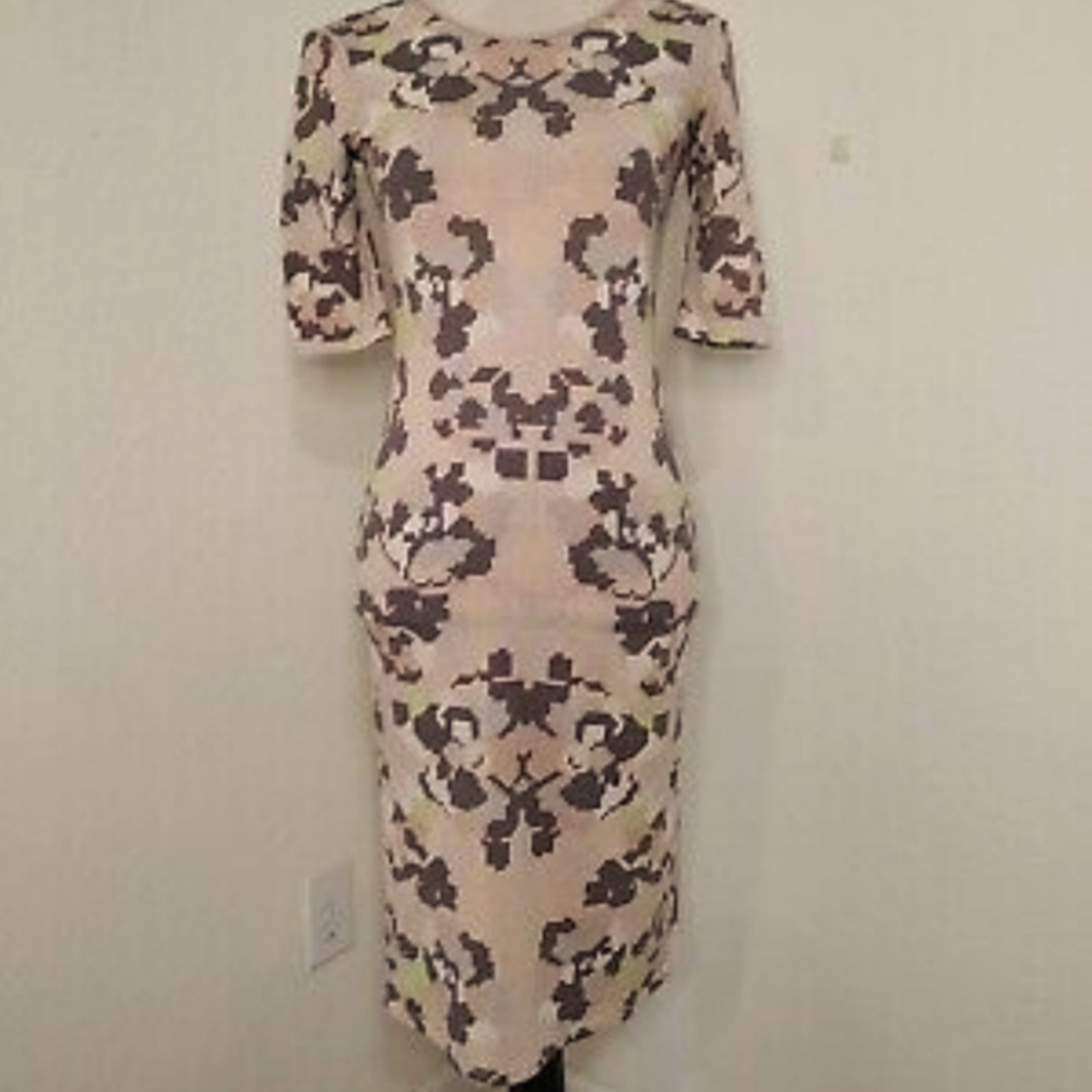 Philosophy Peach Pink Geometric Print Dress